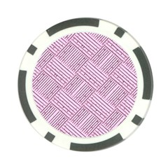 Wood Texture Diagonal Weave Pastel Poker Chip Card Guard by Mariart