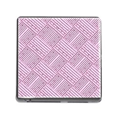 Wood Texture Diagonal Weave Pastel Memory Card Reader (square 5 Slot) by Mariart