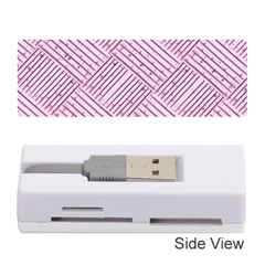 Wood Texture Diagonal Weave Pastel Memory Card Reader (stick) by Mariart