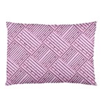 Wood Texture Diagonal Weave Pastel Pillow Case (Two Sides) Front