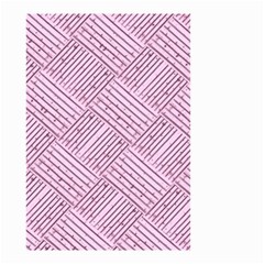 Wood Texture Diagonal Weave Pastel Small Garden Flag (two Sides) by Mariart