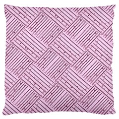 Wood Texture Diagonal Weave Pastel Large Cushion Case (one Side) by Mariart