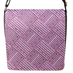 Wood Texture Diagonal Weave Pastel Flap Closure Messenger Bag (s) by Mariart