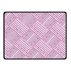 Wood Texture Diagonal Weave Pastel Double Sided Fleece Blanket (small)  by Mariart