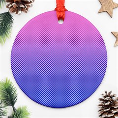 Dot Background Pattern Halftone Ornament (round) by Bajindul