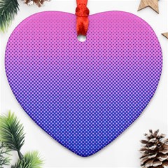 Dot Background Pattern Halftone Ornament (heart) by Bajindul