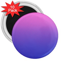 Dot Background Pattern Halftone 3  Magnets (10 Pack)  by Bajindul