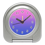 Dot Background Pattern Halftone Travel Alarm Clock Front