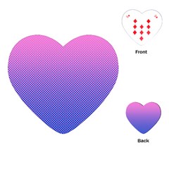 Dot Background Pattern Halftone Playing Cards Single Design (heart) by Bajindul