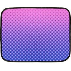 Dot Background Pattern Halftone Double Sided Fleece Blanket (mini)  by Bajindul