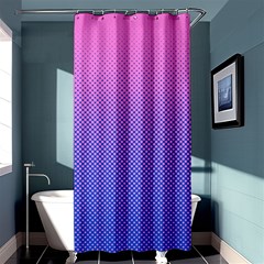 Dot Background Pattern Halftone Shower Curtain 36  X 72  (stall)  by Bajindul