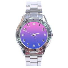 Dot Background Pattern Halftone Stainless Steel Analogue Watch by Bajindul