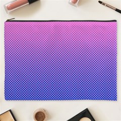 Dot Background Pattern Halftone Cosmetic Bag (xxxl) by Bajindul