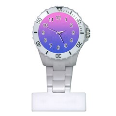 Dot Background Pattern Halftone Plastic Nurses Watch by Bajindul