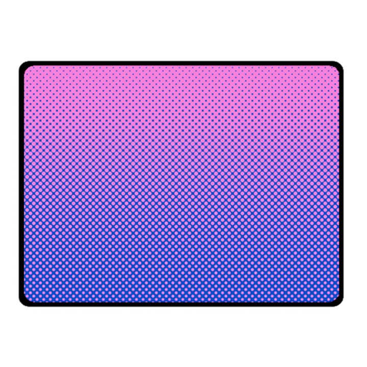 Dot Background Pattern Halftone Double Sided Fleece Blanket (Small) 