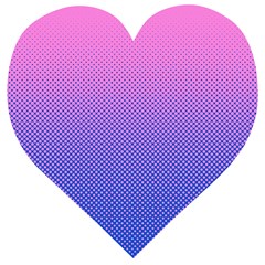 Dot Background Pattern Halftone Wooden Puzzle Heart