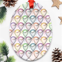 Valentine Hearts Ornament (Oval)