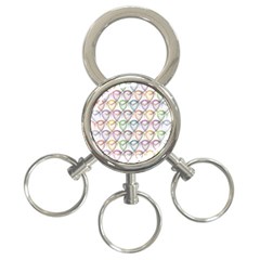 Valentine Hearts 3-Ring Key Chain