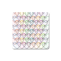 Valentine Hearts Square Magnet