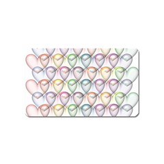 Valentine Hearts Magnet (Name Card)