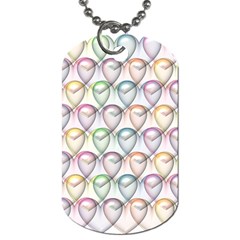 Valentine Hearts Dog Tag (One Side)