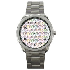 Valentine Hearts Sport Metal Watch