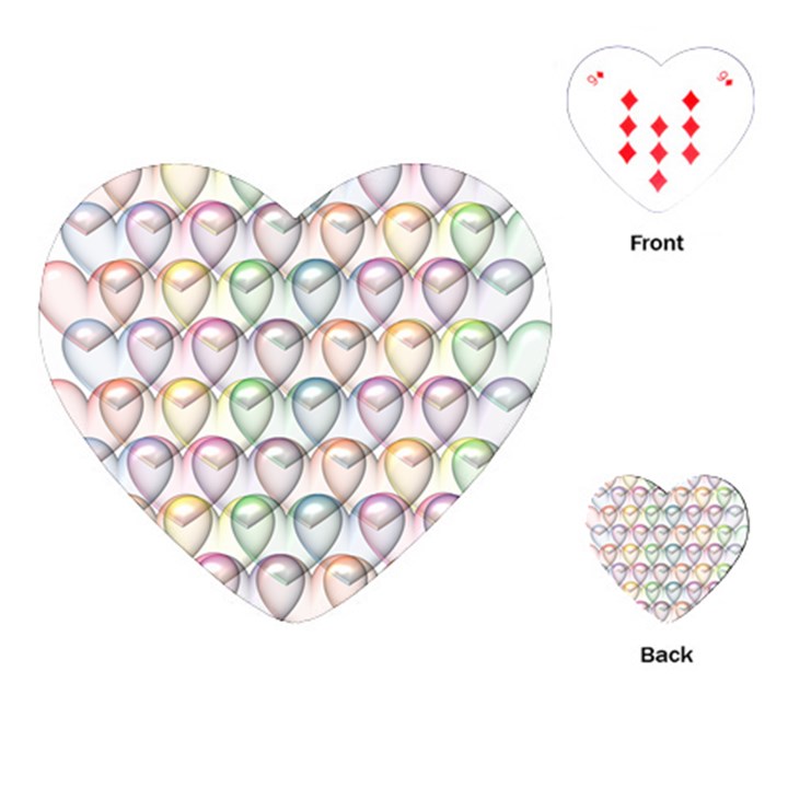 Valentine Hearts Playing Cards Single Design (Heart)