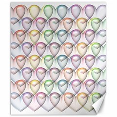 Valentine Hearts Canvas 20  X 24 