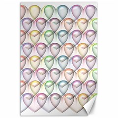 Valentine Hearts Canvas 20  X 30 