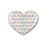 Valentine Hearts Rubber Coaster (Heart)  Front