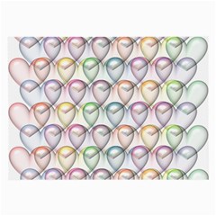 Valentine Hearts Large Glasses Cloth