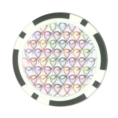 Valentine Hearts Poker Chip Card Guard (10 Pack)