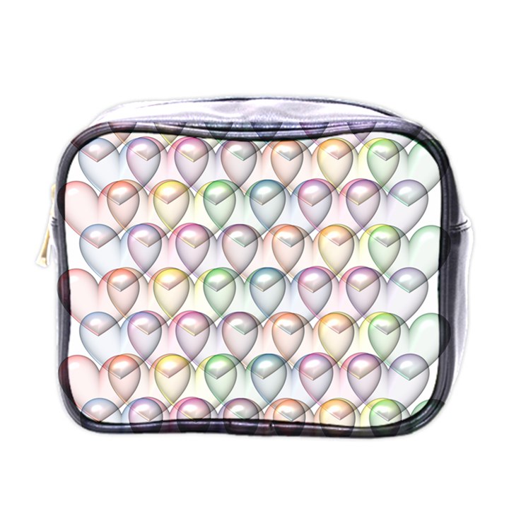 Valentine Hearts Mini Toiletries Bag (One Side)