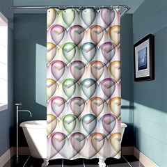 Valentine Hearts Shower Curtain 36  x 72  (Stall) 