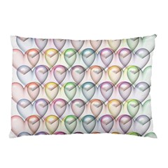 Valentine Hearts Pillow Case (two Sides)