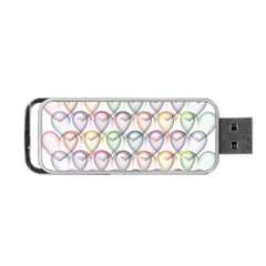 Valentine Hearts Portable USB Flash (Two Sides)