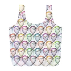 Valentine Hearts Full Print Recycle Bag (l)