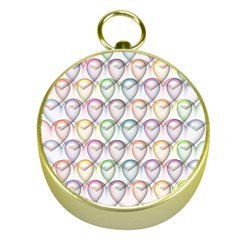 Valentine Hearts Gold Compasses