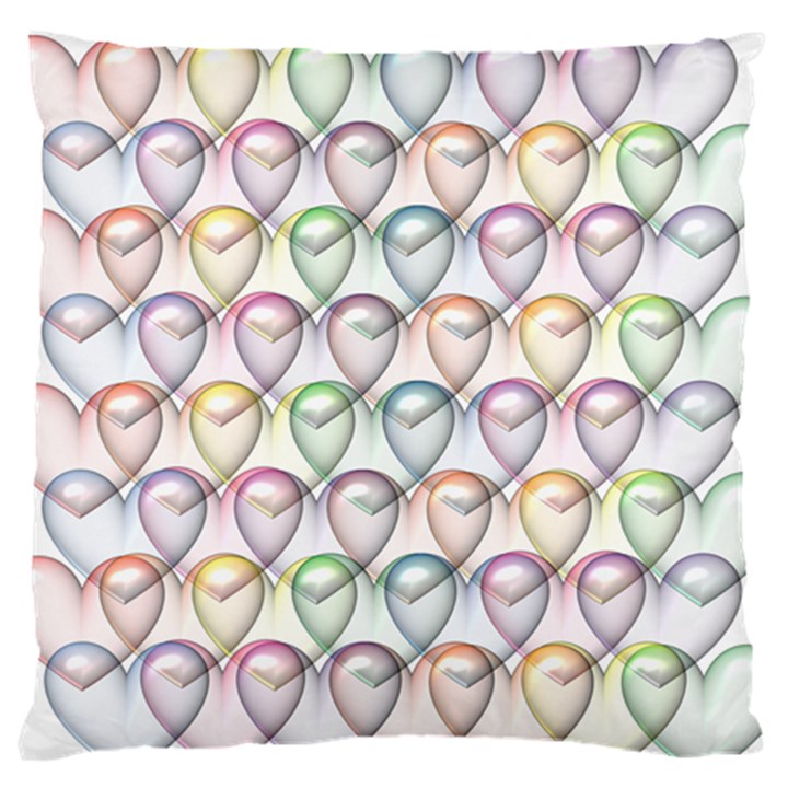 Valentine Hearts Standard Flano Cushion Case (Two Sides)