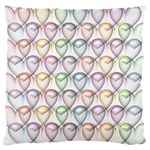 Valentine Hearts Standard Flano Cushion Case (Two Sides) Back