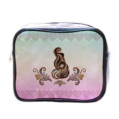 Abstract Decorative Floral Design, Mandala Mini Toiletries Bag (one Side) by FantasyWorld7