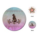 Abstract Decorative Floral Design, Mandala Playing Cards Single Design (Round) Front