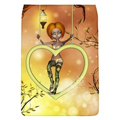 Cute Fairy  On A Swing Made By A Heart Removable Flap Cover (s)