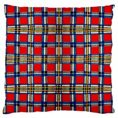 Plaid 4 Large Cushion Case (one Side) by ArtworkByPatrick