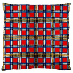 Plaid 4 Large Flano Cushion Case (two Sides) by ArtworkByPatrick