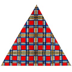 Plaid 4 Wooden Puzzle Triangle