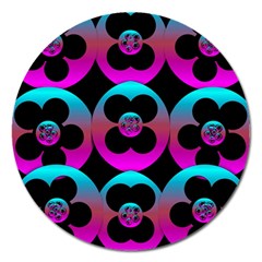 The Most Wonderful Flowers On The Festive Festivale Magnet 5  (round) by pepitasart