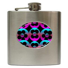 The Most Wonderful Flowers On The Festive Festivale Hip Flask (6 Oz) by pepitasart