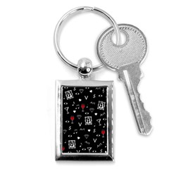 Party Pattern Key Chain (rectangle) by Valentinaart