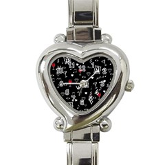 Party Pattern Heart Italian Charm Watch by Valentinaart